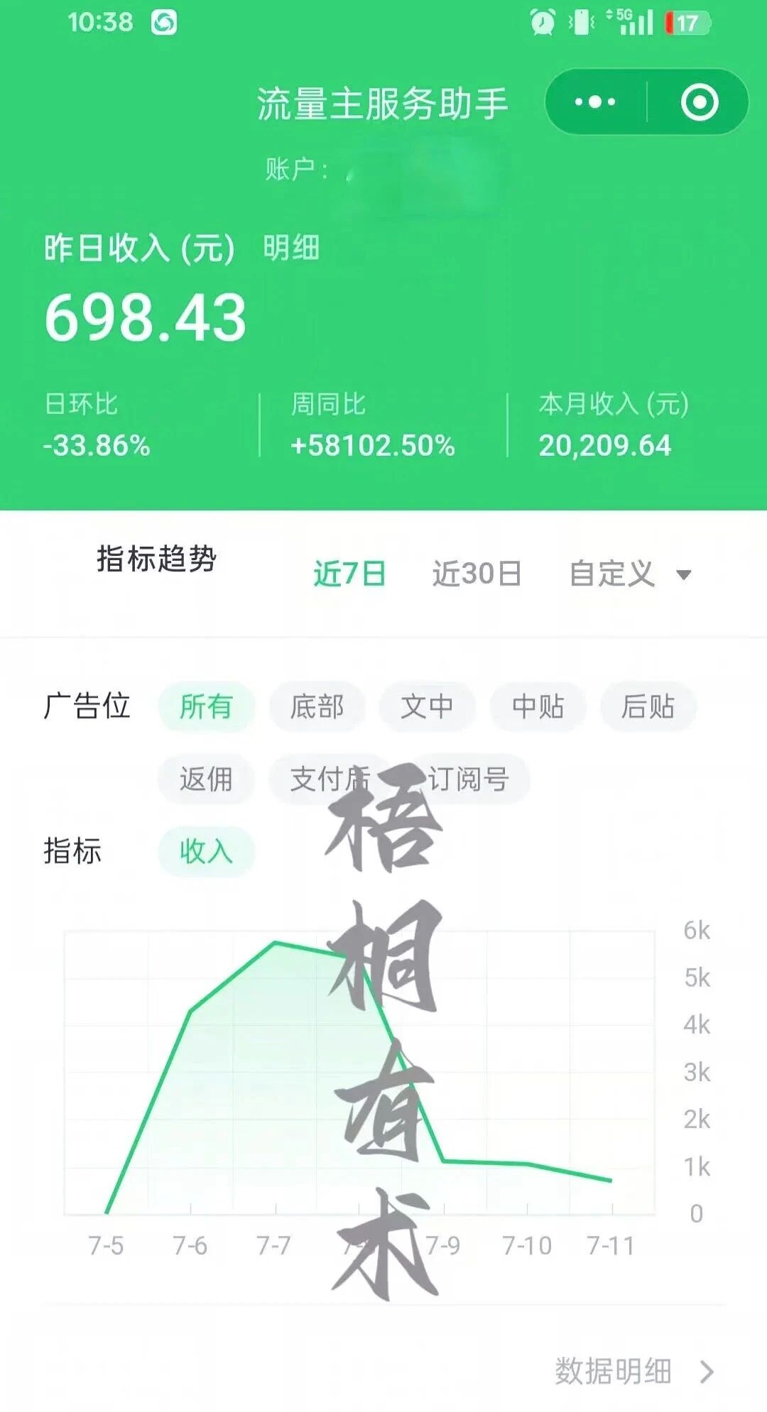 11天收益20209，公众号流量主新玩法之娱乐赛道，流量巨大，新手也能日入600+